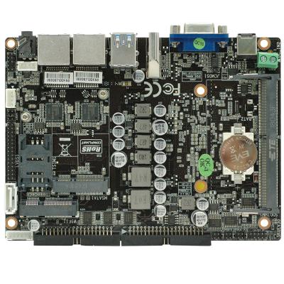 China Support 2LAN 6COM Embedded 6 COM DDR4 motherboard with onboard Intel Celeron 3865U processor for sale