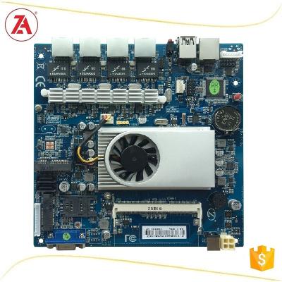 China Security Intel J1900 Quad Core Cpu Combos DDR3 Mini ITX 12V Smart ITX 12V DC Input Firewall Gateway Industrial Motherboard With VGA for sale