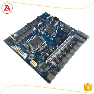 China Windows10 Smart Security/windows8/windows7/windows7 LAN Intel Linux 6 LAN firewall motherboard with PCIE slot for sale