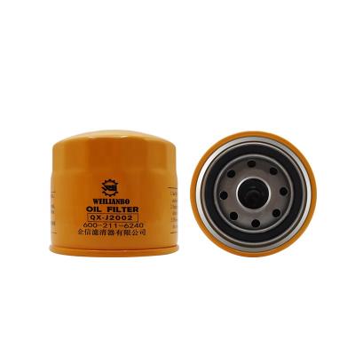 China Crawler Excavator QX-J2002 Shanghai Oil Filter For Excavator Spare Part Oil Filter 600-211-6241 P550719 for sale