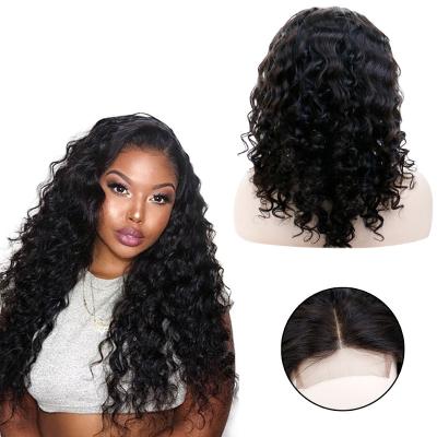 China Water Wave Fashion Brazilian Remy Hair Extensions Human Hair Wigs Virgin Hair Natural Lace Front Wig For Black Women for sale