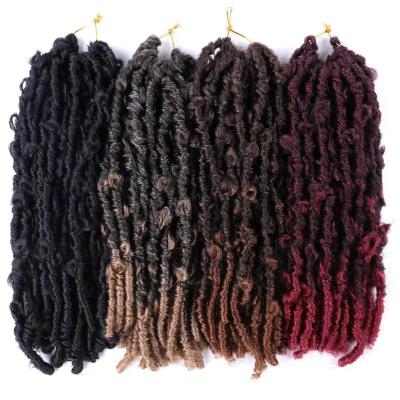 China New Wholesale Natural Charming African Goddess Braid Butterfly Locs Braid 24 Inch Female Lace Wig Suppliers for sale