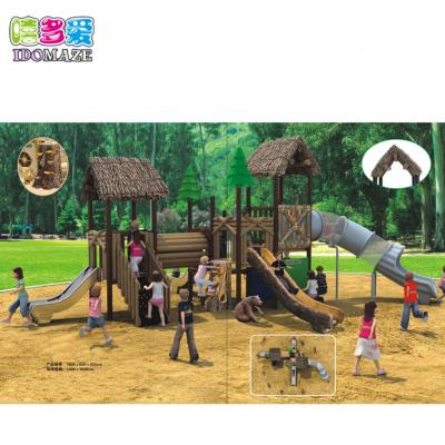 China Climbing/kids ball etc wooden outdoor playground Multiple Commercial Luxury Kids Jumping/Drill/Ocean Games China for sale