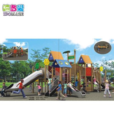 China Large Outdoor Playground Certificated Kids Wooden Playground Boat Sea Playground Equipment Sale for sale