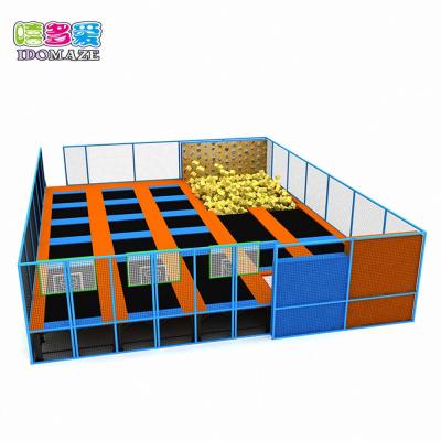 China Best design kids and adults supermarket trampoline with basketball for sale