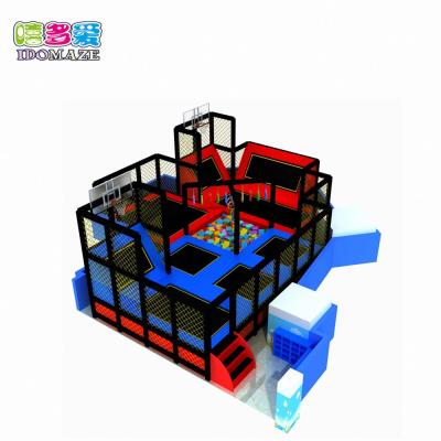 China With Protective Net 4 Person Movable Bungee Trampoline Jumping Machine Amusement Park Equipment for sale