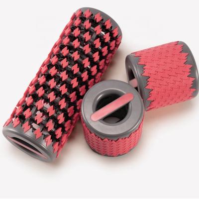 China Foldable 3D Grid Massage Fitness Roller Yoga Foam Shaft Muscle Relaxation Yoga Roller HG-YR001 for sale