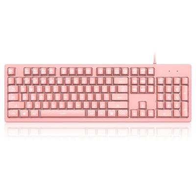 China Keypad 104 Key Ergonomic USB Wired Backlit Mechanical Keyboard Suitable for PC Computer Keyboard for sale