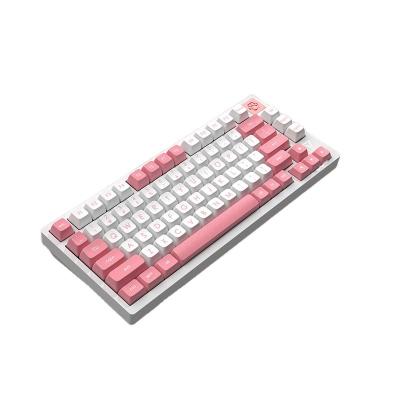 China Noise Attenuation Bottom Quilted Two Color With Lighting81-key /cat Switch Hot Swappable Leg Mechanical Keyboard for sale