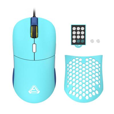 China Finger F15 Wired RGB Honeycomb Gaming Mouse Detachable Mechanical Mouse For Gamer CF/LOL for sale