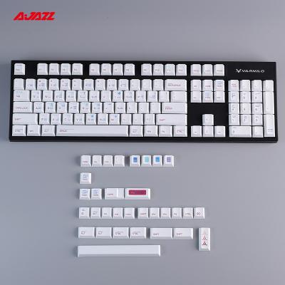 China Custom Keyboard AJAZZ PBT Keyboard Cover High Quality Desktop Multicolor Plating Keycaps Sublimation Mechanical Keycaps For Mechanical Keyboard for sale