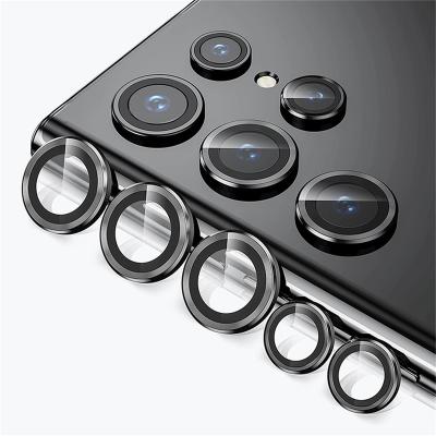 China Mobile Phone Camera Lens Protector For Samsung Galaxy S22 ultra Around Tempered Glass Ring Circle Lens Glass Camera Cover for sale