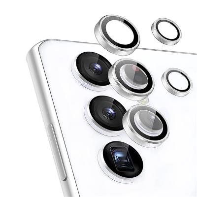 China 2022 New Arrival Mobile Phone Single Hd Clear Tempered Glass Camera Lens Protector For Samsung Galaxy S22 Ultra for sale