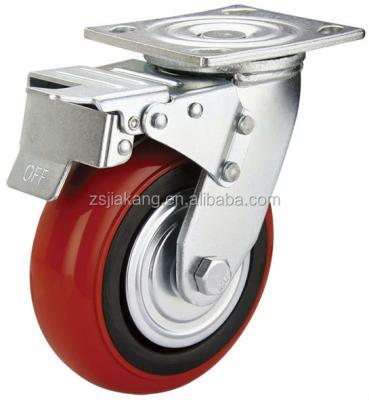 China Swivel / Fixed / Brake Wheel 250kg Caster With Brake for sale