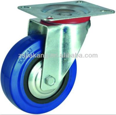 China 3inch Rubber Caster Wheels, Plastic Inside Caster Wheels, Swivel Caster Wheels for sale