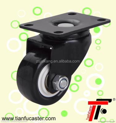 China Black Polyurethane (PU) Electrophoresis Plate Caster , PU Wheel for sale