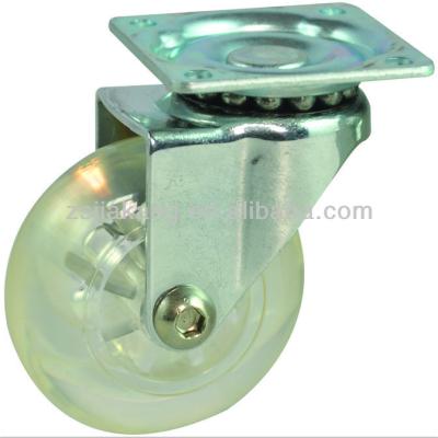 China Polyurethane (PU) Small Furniture Wheels, Small Castors for sale