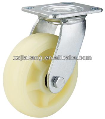 China 200mm Diameter Nylon Swivel Heavy Duty Hand Trolley Wheels for sale