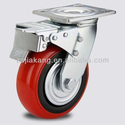 China Heavy Duty Swivel/Fixed/Brake PVC/PU Trolley Wheel Caster Price for sale