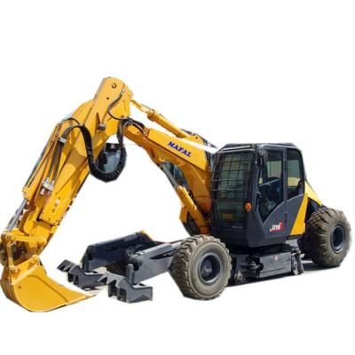 China Construction worksÂ   China Excavator XE150w Official 15 Ton Wheel Excavator For Uzbekistan for sale