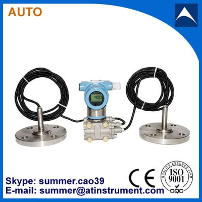 China 4-20mA output flush diaphragm differential pressure transmitter with LCD display for sale