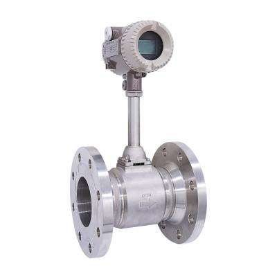 China 4-20mA output water steam flow meter hydrogen gas flow meter vortex flow meter for sale