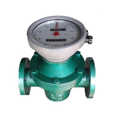 China High Accuracy mechanical diesel oil oval gear flow meter fuel flow meter HFO oil flow meter for sale