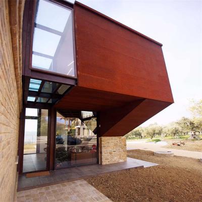 China Modern Corten Surviving Rust Steel Supplier High Quality Exterior Wall Panels for sale