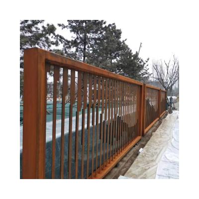 China Customized Indoor And Outdoor Decoration Corrosion Resistant Steel Plate Anti-corrosion Corden Steel Fence for sale