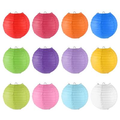 China China DIY Wholesale Biodegradable Round Paper Folding Hanging Paper Lantern for sale