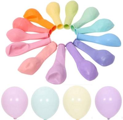 China 2021 Theme Party Decoration Amazon Top Sale 100pcs Assorted Colors Macaron Latex Helium Balloons 12inch For Wedding, Birthday Party Decoration for sale