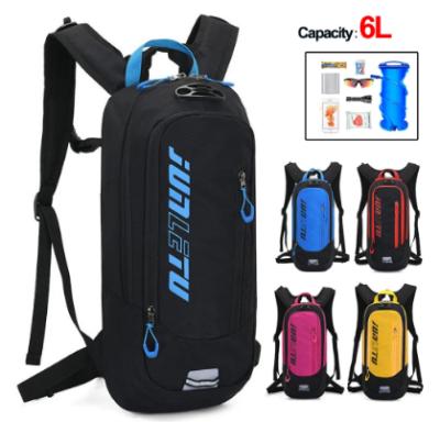 China Single Pack 6L Cycling Bag Men Women Riding Bicycle Backpack Waterproof Breathable Water Bike Bicycle Helmet Bag for sale