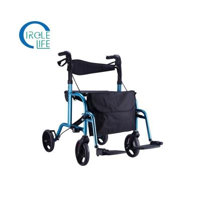 China High Quality Customized Folding Rehabilitation Disabled Treatment Supplies Aluminum Alloy Portable Wheelchair for sale