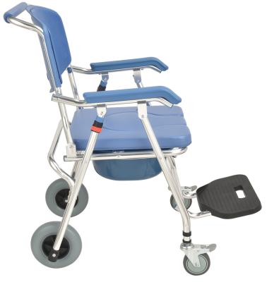 China Wholesale High Quality Minimalist Adjustable Aluminum Alloy Commode Folding Portable Chair For The Disabled for sale