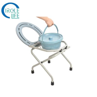 China Minimalist Hospital Patient Commode Toilet Chair Folding Toilet Stool for sale