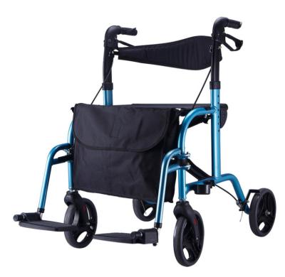 China Wholesale high quality aluminum alloy aluminum adjustable light weight for handicapped brakeable walker for sale