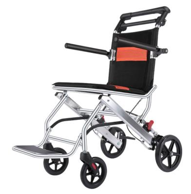 China Wholesale Folding Aluminum Alloy Foldable Travel Portable Handicapped Older Wheelchair for sale