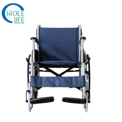 China Folding Lightweight Manual Wheelchair Portable Hand Push Adult Disabled Elderly Outside Wheelchair for sale