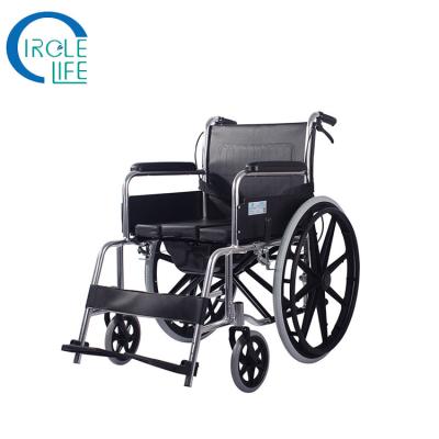 China Wholesale Aluminum Alloy Folding Multifunctional Custom Logo Adult Manual Wheelchair With Bedpan for sale