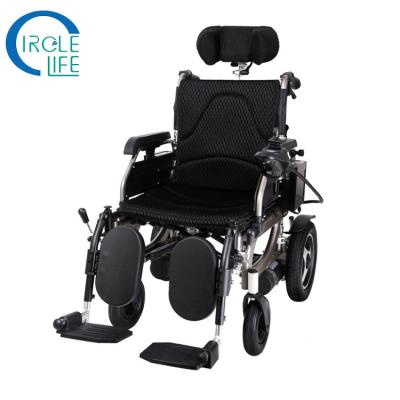 China Folding Luxury Smart Reclining Power Single Operating Wheelchair With Motor for sale