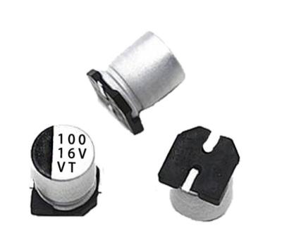 China Capacitor eletrolítico de alumínio de polímero condutor SMD 100UF 16V à venda