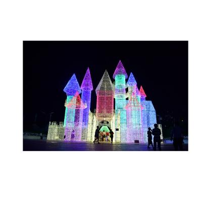 China Commercial Use Fairy Tale High End Wind Led Landscape Lamp Castle Shape Large Decorative Lamp for sale