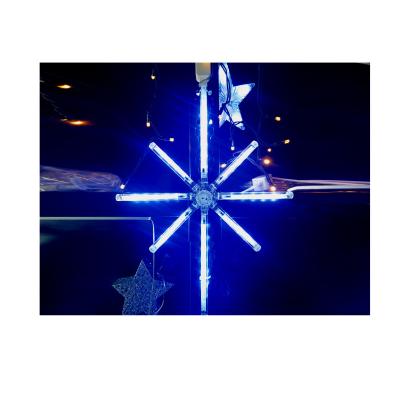 China Commercial Use China Customized Large Fashion Snowflake Night Stage Decoration Light High Brightness Landscape Light for sale