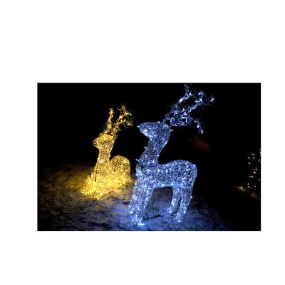 China Commercial Use Top-selling Animal Shaped Square Led Landscape Light Scenic Spot Decorative Deer Light for sale