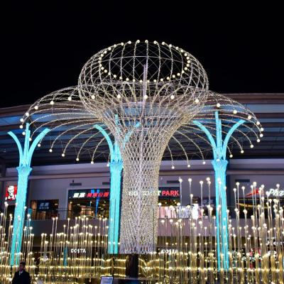 China Commercial use mall decoration IP65 waterproof decoration 3D led pattern fountain light for sale