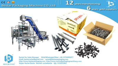 China Automatic solution for hardware nails packing in box, Bestar weighing filling machine for sale