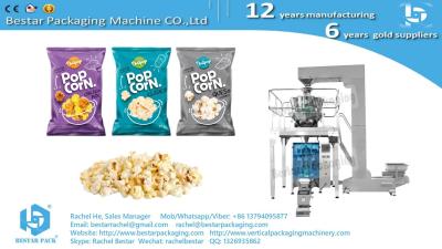 China Bestar popcorn packing machine hot sales snacks packaging machine with automatic weighing for sale