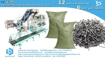 China Semi-auto packaging machine for 20kg screw weighing and filling for sale