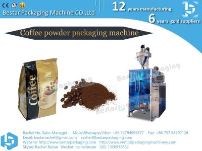 China Coffee powder packaging presentation [BESTAR] quad bag packaging machine for coffee powder BSTV-550DZ for sale