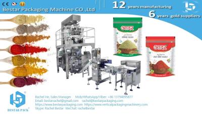 China Automatic doypack machine for Flavour powder weighing packing in zipper pouch for sale